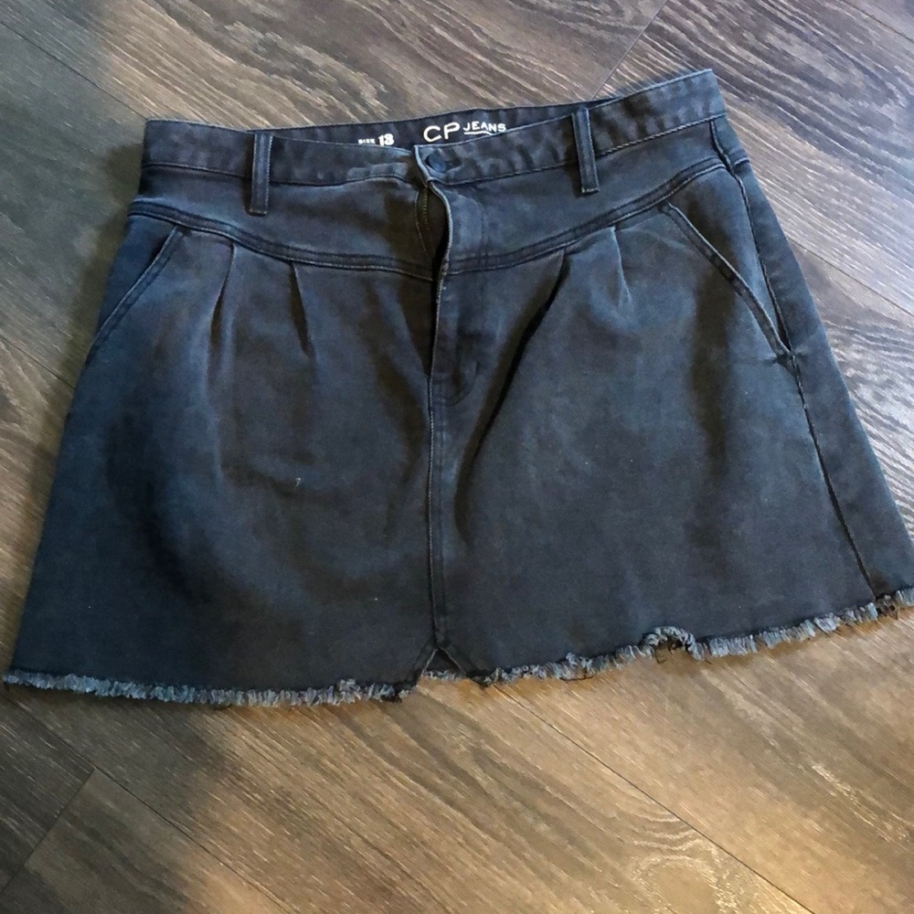CP Jeans size 13 black mini skirt